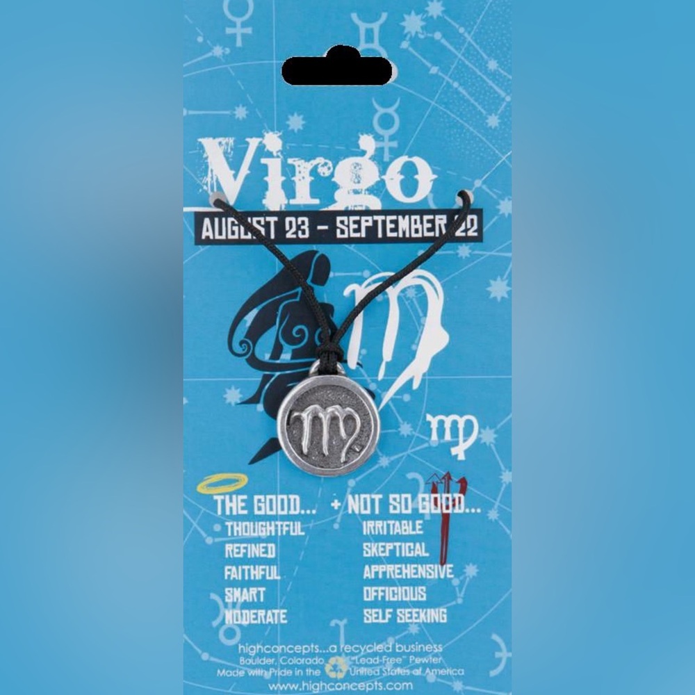 NWT Zodiac Virgo Cord Necklace